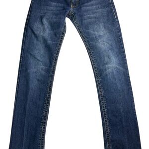 True Religion Men's Slim Straight Dark Blue Denim Jeans